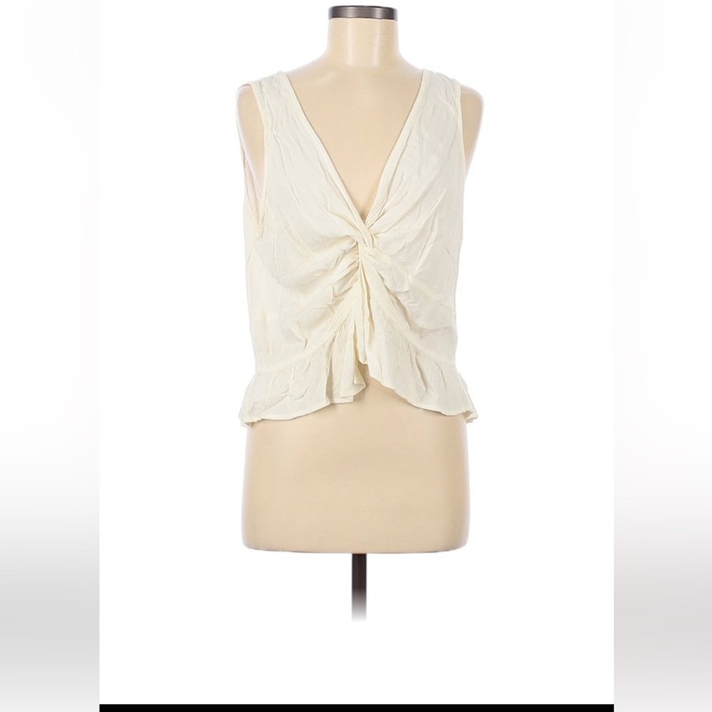 American Eagle cream colored float tank top size medium